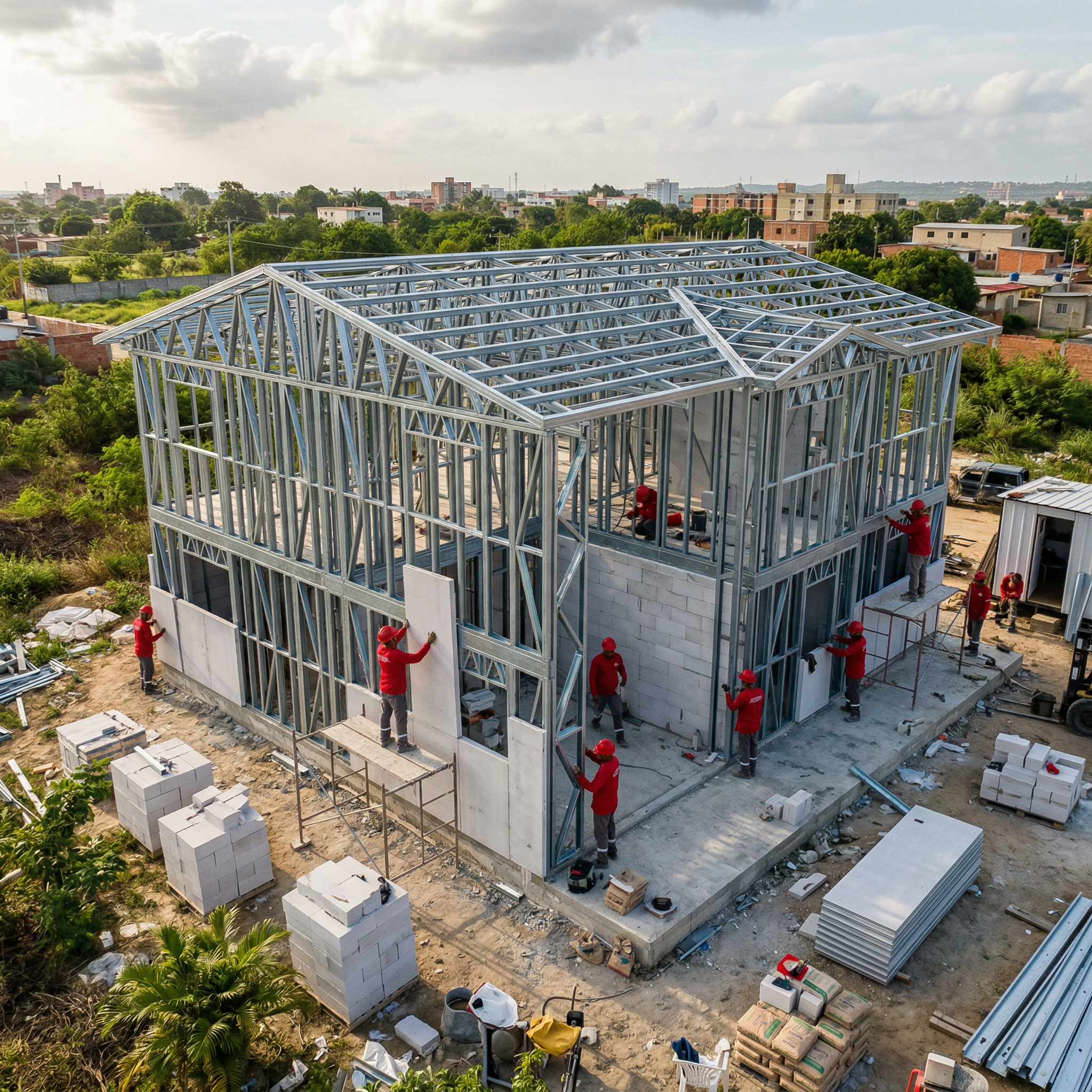 Framecrete construction in Venezuela